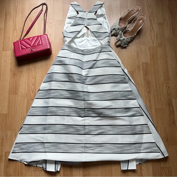 Australian brand Sheike black/white stripped high-low dress - Picture 8 of 8